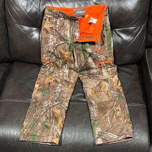 Camo Cabela's Orange and Camouflage Outdoor Pants